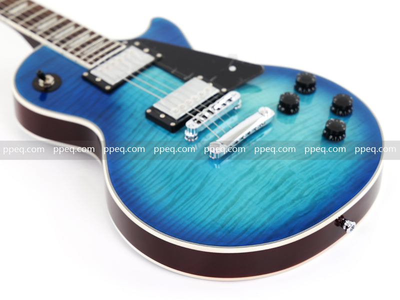 LP Standard Style Electric Guitar with AAA Flamed Maple Veneer Top (HY-2537)