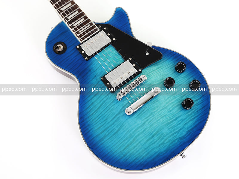 LP Standard Style Electric Guitar with AAA Flamed Maple Veneer Top (HY-2537)