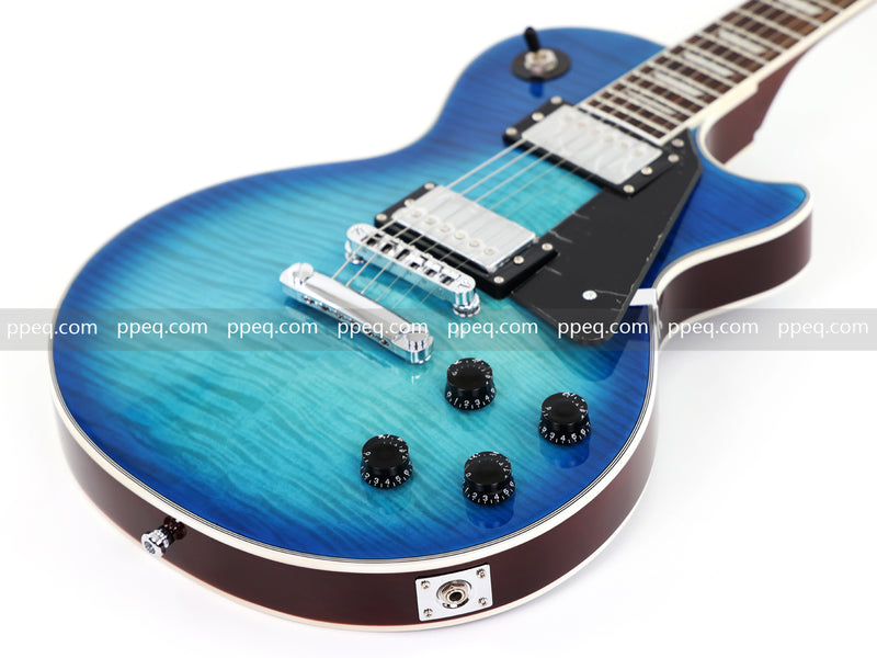 LP Standard Style Electric Guitar with AAA Flamed Maple Veneer Top (HY-2537)