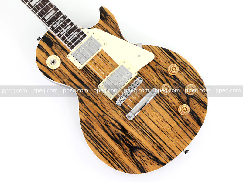 LP Standard Style Ultra-thin Body Electric Guitar with AAA Spalted Maple Veneer (HY-2570)