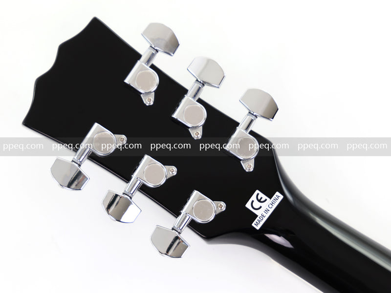 LP Standard Style Ultra-thin Body Electric Guitar with AAA Spalted Maple Veneer (HY-2570)