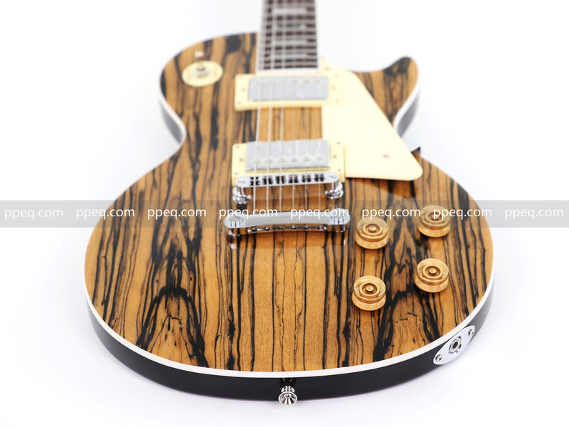 LP Standard Style Ultra-thin Body Electric Guitar with AAA Spalted Maple Veneer (HY-2570)