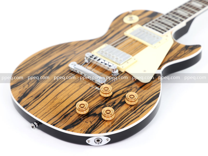 LP Standard Style Ultra-thin Body Electric Guitar with AAA Spalted Maple Veneer (HY-2570)