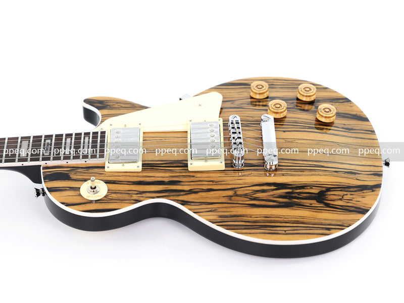 LP Standard Style Ultra-thin Body Electric Guitar with AAA Spalted Maple Veneer (HY-2570)