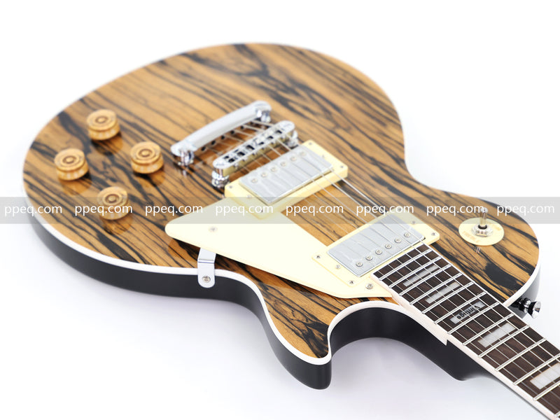 LP Standard Style Ultra-thin Body Electric Guitar with AAA Spalted Maple Veneer (HY-2570)