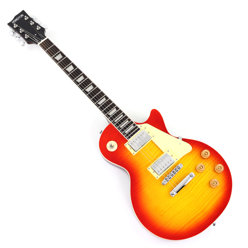 LP Standard Style Electric Guitar with AA Flamed Maple Veneer Top (HY-2540)