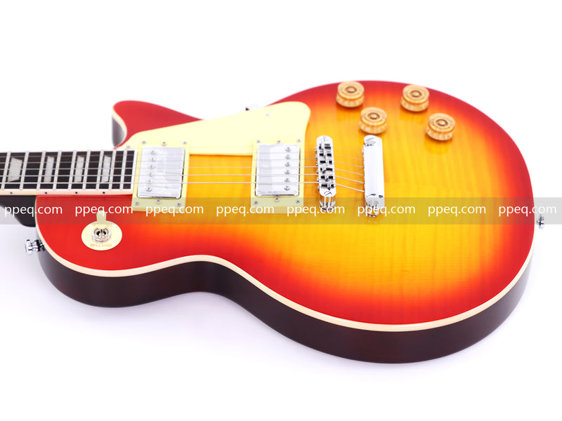 LP Standard Style Electric Guitar with AA Flamed Maple Veneer Top (HY-2540)
