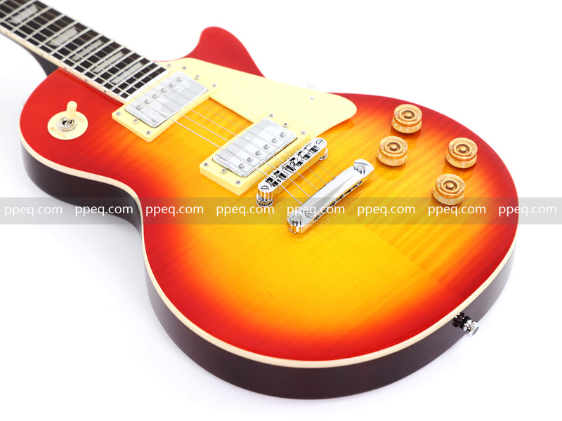 LP Standard Style Electric Guitar with AA Flamed Maple Veneer Top (HY-2540)
