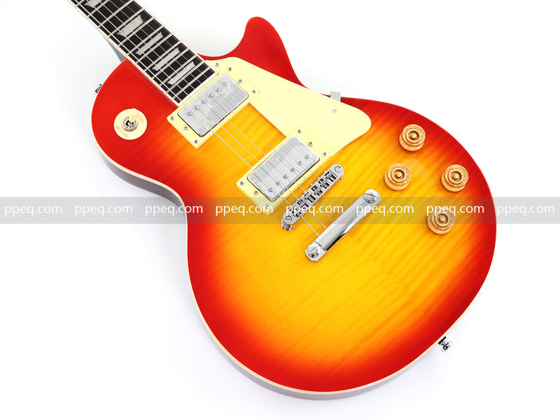 LP Standard Style Electric Guitar with AA Flamed Maple Veneer Top (HY-2540)
