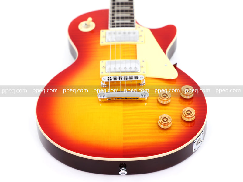 LP Standard Style Electric Guitar with AA Flamed Maple Veneer Top (HY-2540)