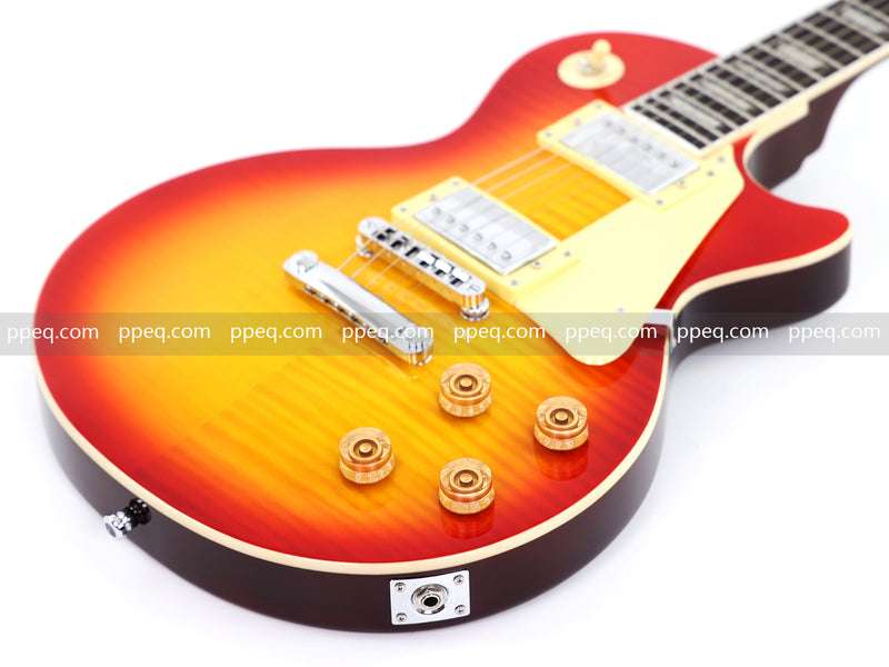 LP Standard Style Electric Guitar with AA Flamed Maple Veneer Top (HY-2540)