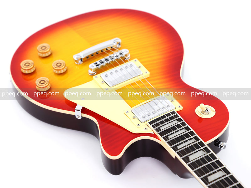 LP Standard Style Electric Guitar with AA Flamed Maple Veneer Top (HY-2540)