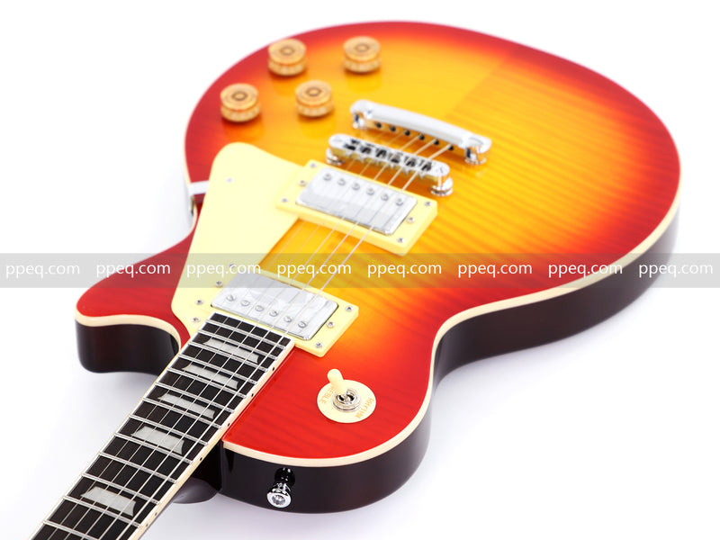 LP Standard Style Electric Guitar with AA Flamed Maple Veneer Top (HY-2540)