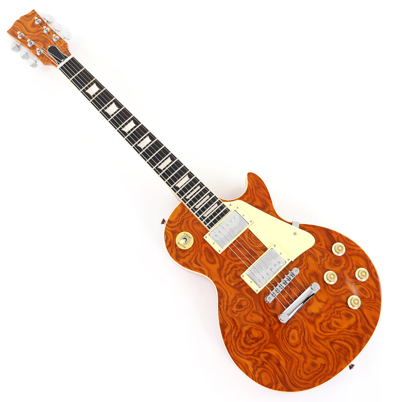 LP Standard Style Electric Guitar with Burl Rosewood Top (YMZ-088)