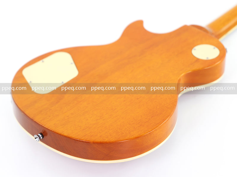 LP Standard Style Electric Guitar with Burl Rosewood Top (YMZ-088)