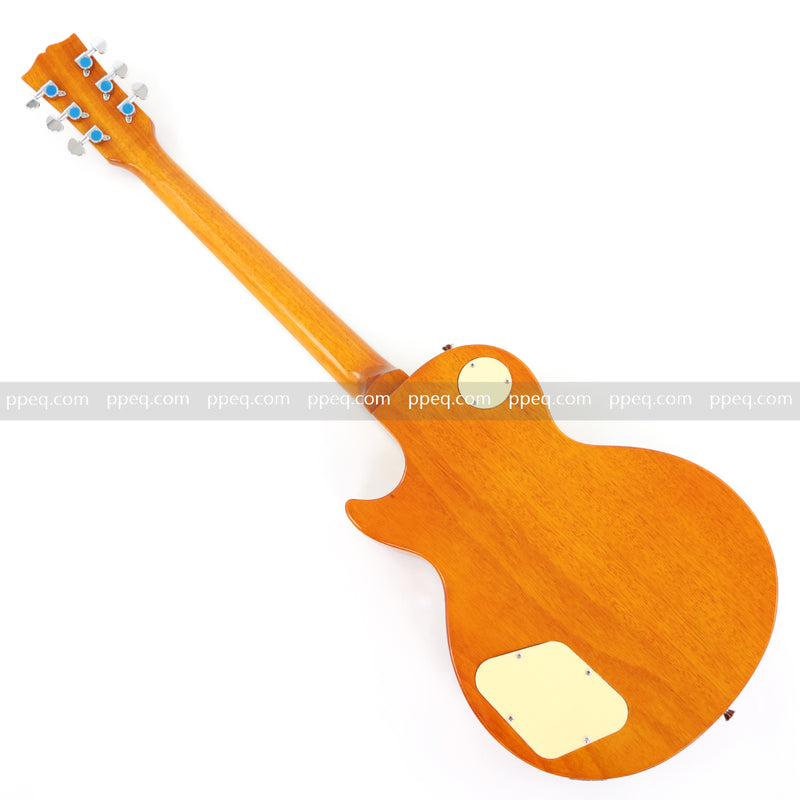 LP Standard Style Electric Guitar with Burl Rosewood Top (YMZ-088)