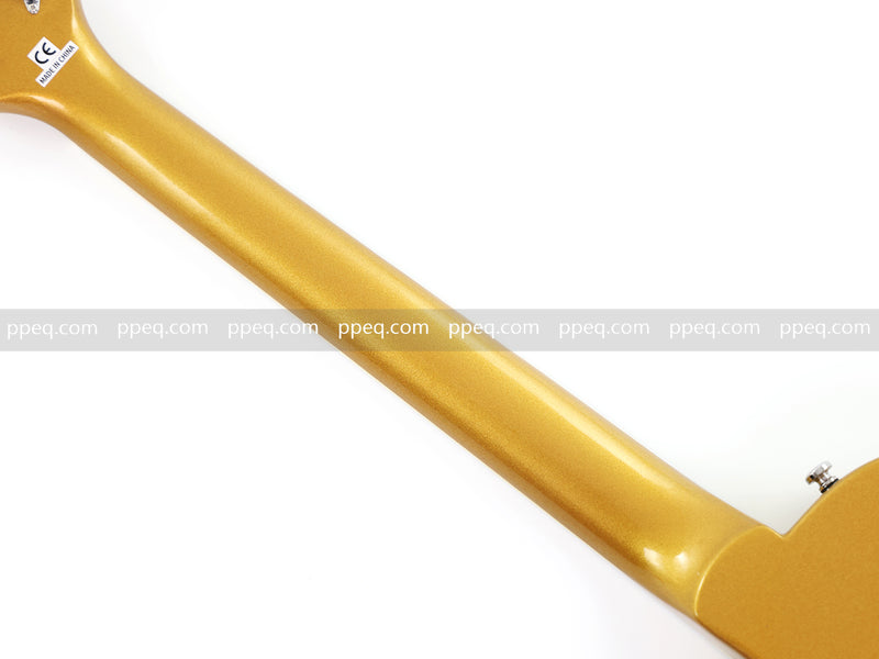 LP Standard Style Electric Guitar with Gloss Gold Metallic Finish (HY-2520)