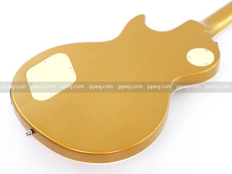 LP Standard Style Electric Guitar with Gloss Gold Metallic Finish (HY-2520)