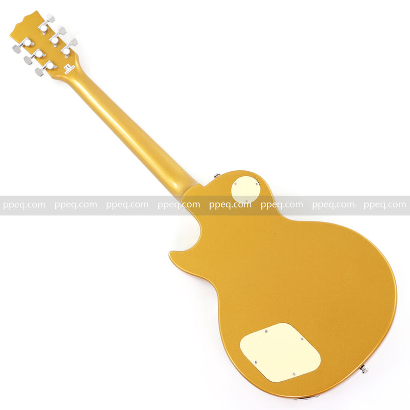 LP Standard Style Electric Guitar with Gloss Gold Metallic Finish (HY-2520)