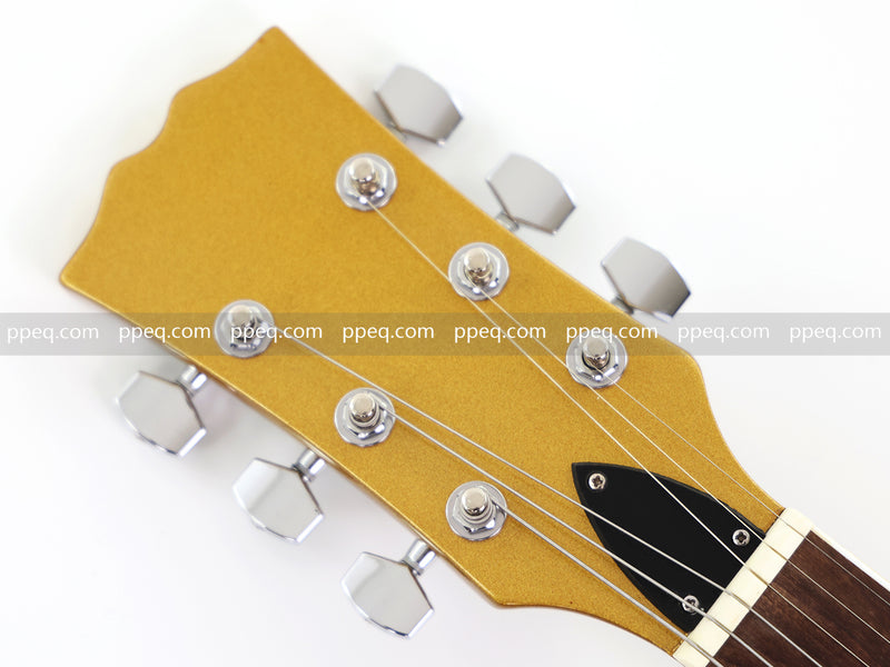 LP Standard Style Electric Guitar with Gloss Gold Metallic Finish (HY-2520)