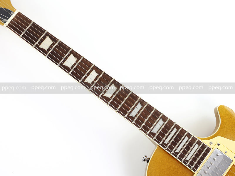LP Standard Style Electric Guitar with Gloss Gold Metallic Finish (HY-2520)