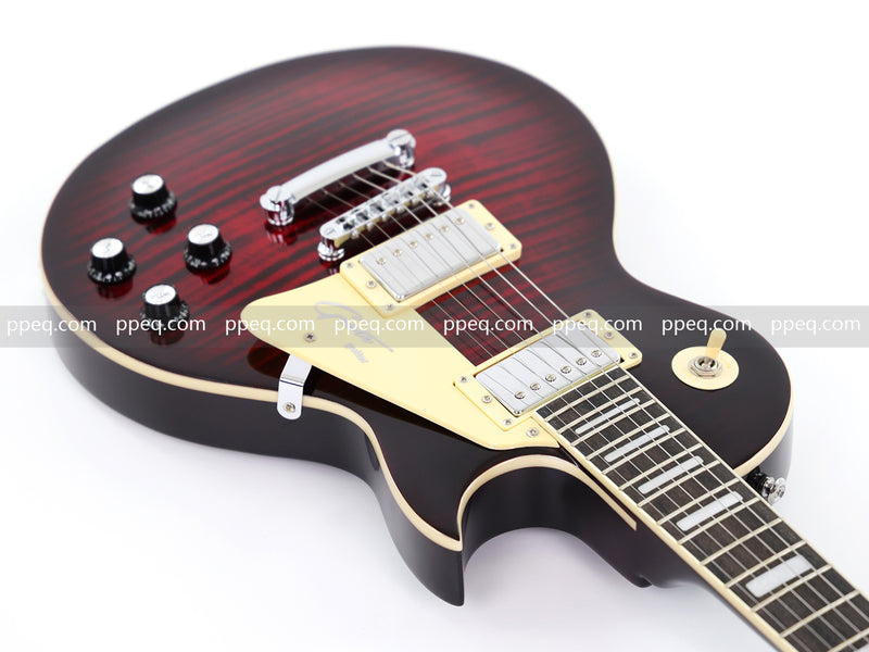 LP Standard Style Electric Guitar with Modern Headstock & Gloss Finish (YMZ-024)