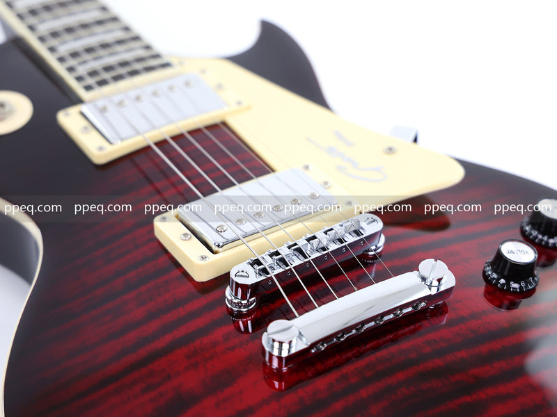 LP Standard Style Electric Guitar with Modern Headstock & Gloss Finish (YMZ-024)