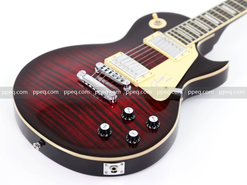 LP Standard Style Electric Guitar with Modern Headstock & Gloss Finish (YMZ-024)