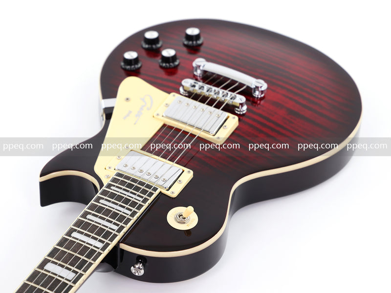 LP Standard Style Electric Guitar with Modern Headstock & Gloss Finish (YMZ-024)