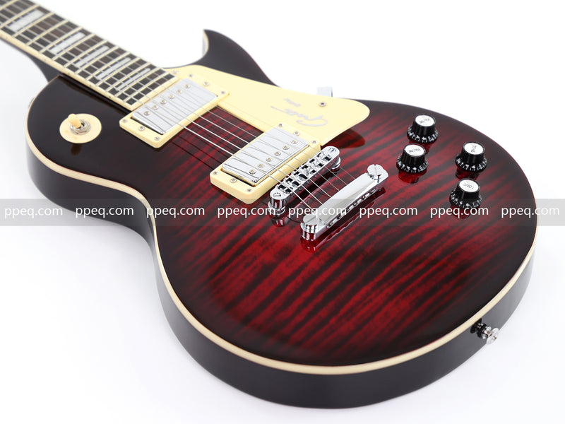 LP Standard Style Electric Guitar with Modern Headstock & Gloss Finish (YMZ-024)