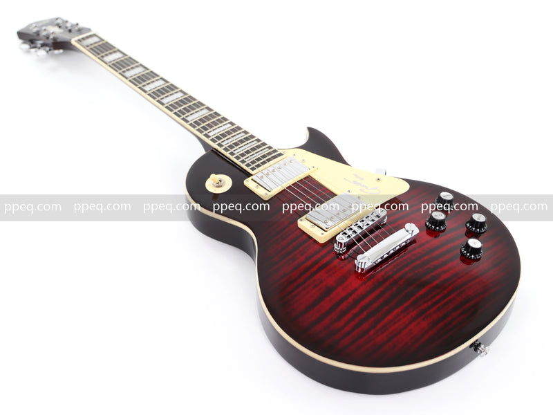 LP Standard Style Electric Guitar with Modern Headstock & Gloss Finish (YMZ-024)