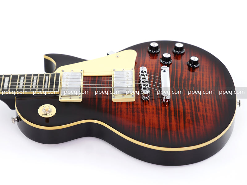 LP Standard Style Electric Guitar with Modern Headstock & Gloss Finish (YMZ-024X)