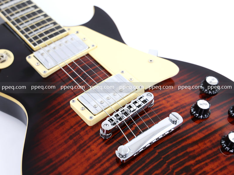 LP Standard Style Electric Guitar with Modern Headstock & Gloss Finish (YMZ-024X)