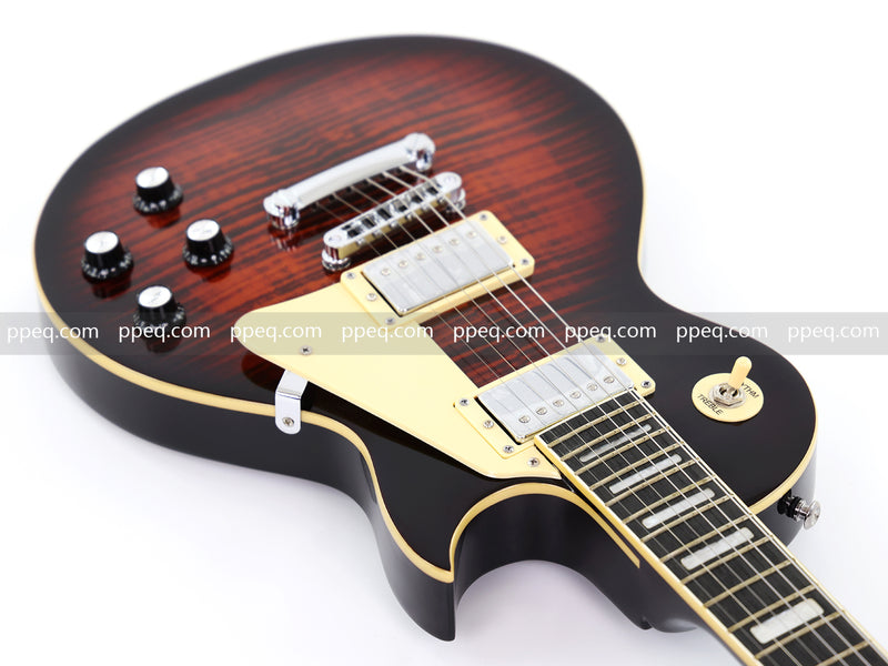 LP Standard Style Electric Guitar with Modern Headstock & Gloss Finish (YMZ-024X)