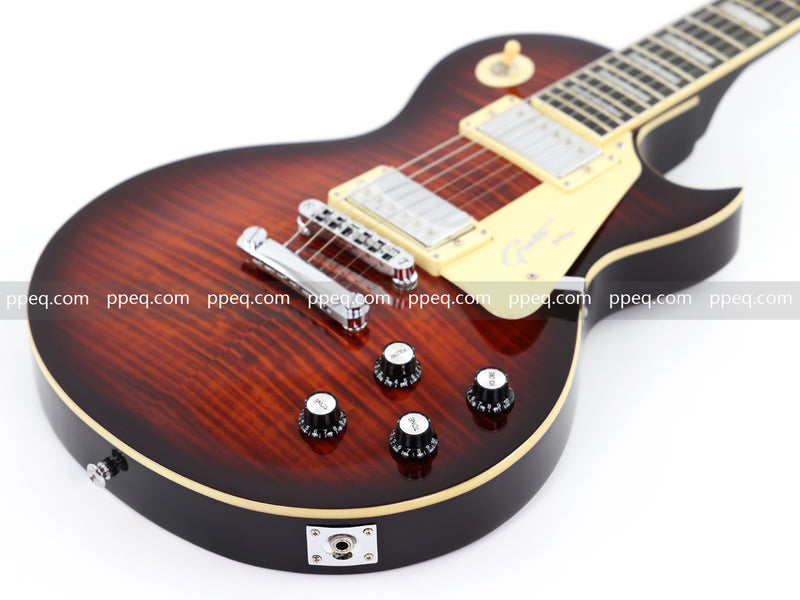 LP Standard Style Electric Guitar with Modern Headstock & Gloss Finish (YMZ-024)