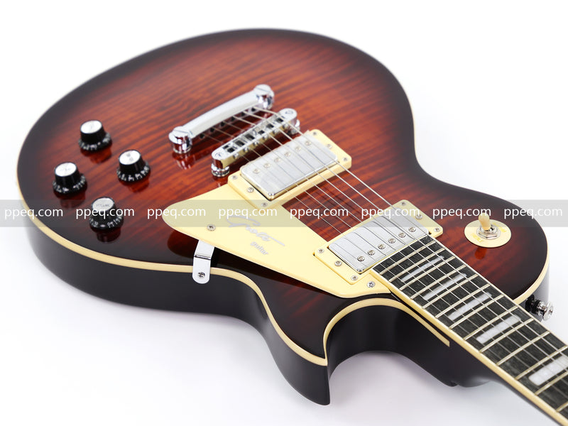 LP Standard Style Electric Guitar with Modern Headstock & Gloss Finish (YMZ-024)