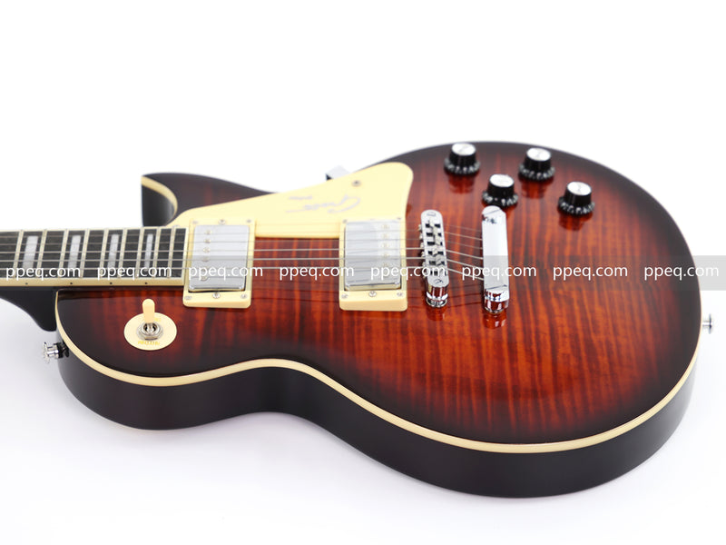 LP Standard Style Electric Guitar with Modern Headstock & Gloss Finish (YMZ-024)