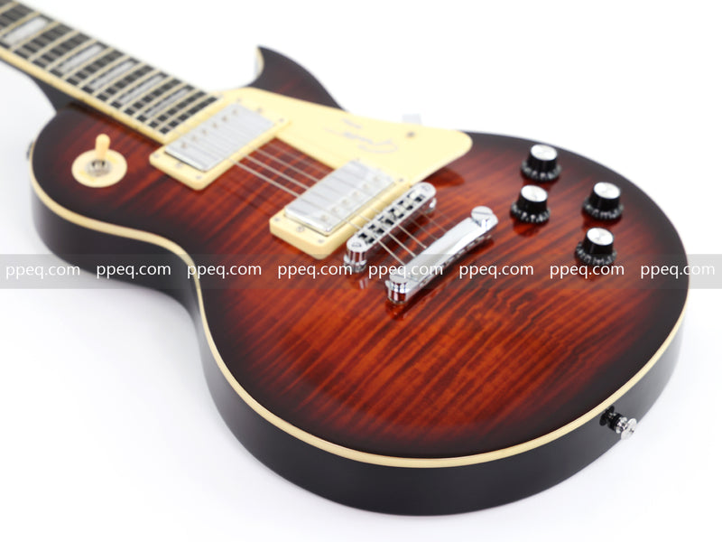 LP Standard Style Electric Guitar with Modern Headstock & Gloss Finish (YMZ-024)