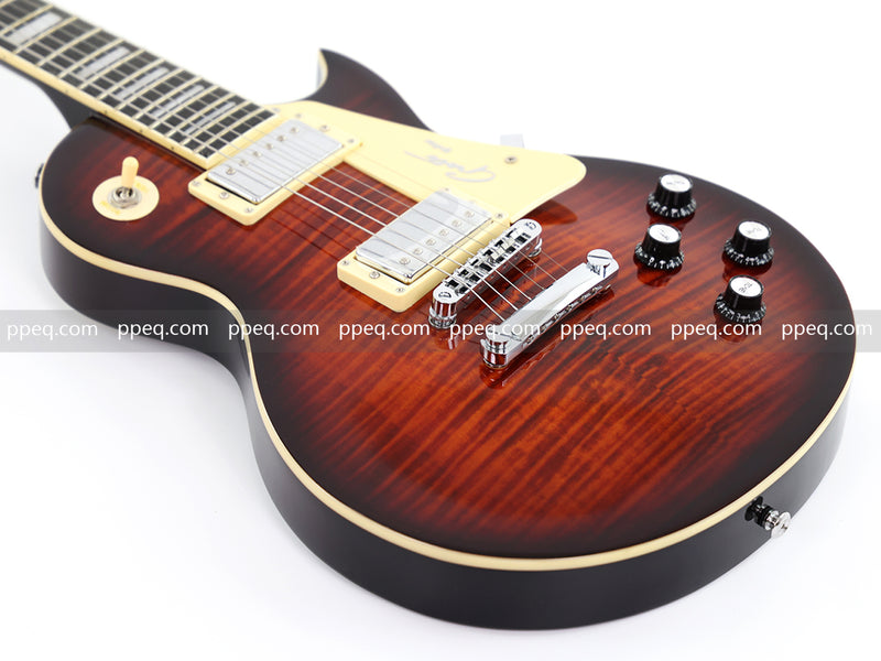 LP Standard Style Electric Guitar with Modern Headstock & Gloss Finish (YMZ-024)
