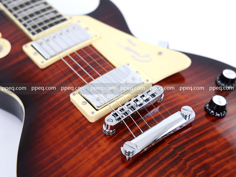 LP Standard Style Electric Guitar with Modern Headstock & Gloss Finish (YMZ-024)
