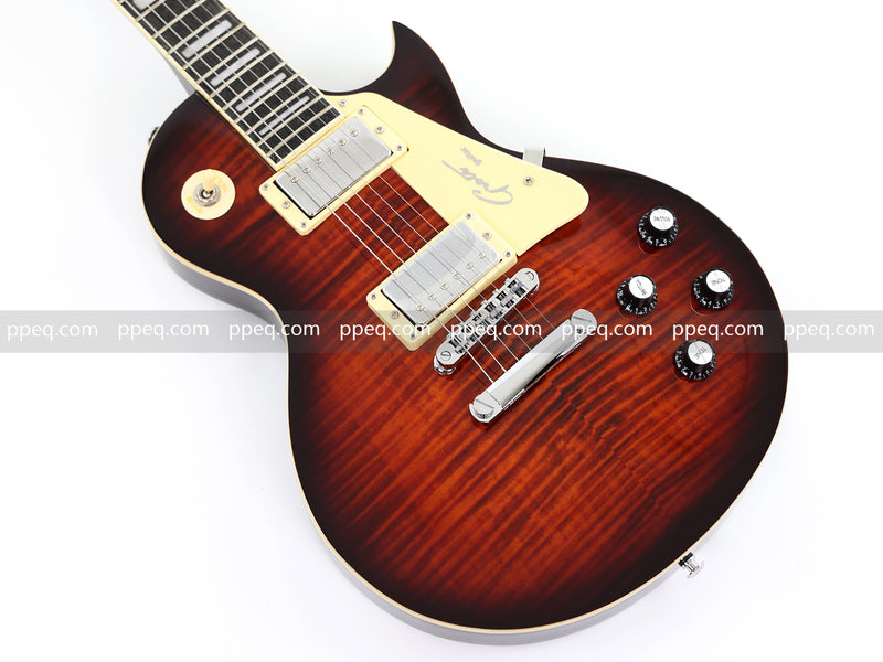 LP Standard Style Electric Guitar with Modern Headstock & Gloss Finish (YMZ-024)