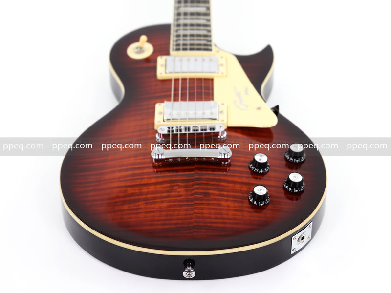 LP Standard Style Electric Guitar with Modern Headstock & Gloss Finish (YMZ-024)