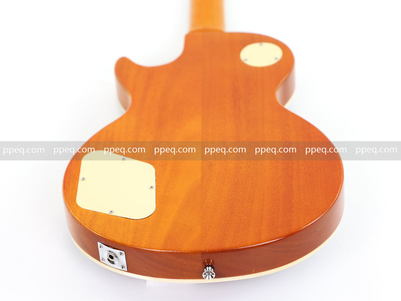 LP Standard Style Electric Guitar with Zebrawood Maple Veneer (YMZ-087)