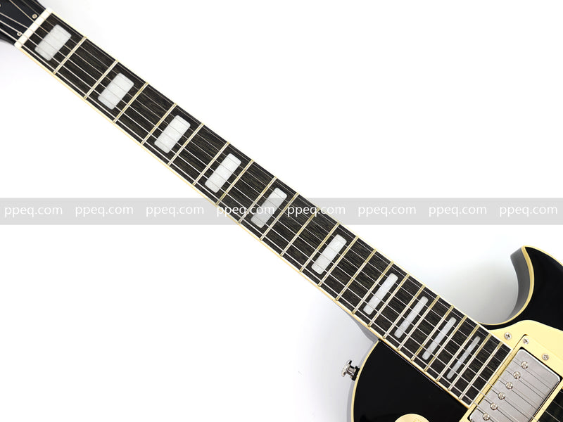 LP Style Electric Guitar with Modern Headstock & Black Gloss Finish (YMZ-270)