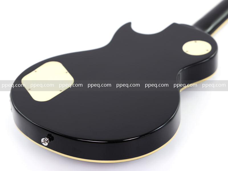 LP Style Electric Guitar with Modern Headstock & Black Gloss Finish (YMZ-270)