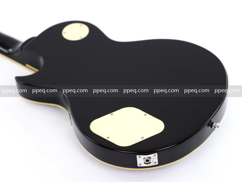 LP Style Electric Guitar with Modern Headstock & Black Gloss Finish (YMZ-270)