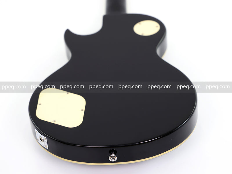 LP Style Electric Guitar with Modern Headstock & Black Gloss Finish (YMZ-270)