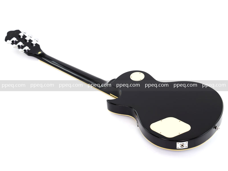 LP Style Electric Guitar with Modern Headstock & Black Gloss Finish (YMZ-270)