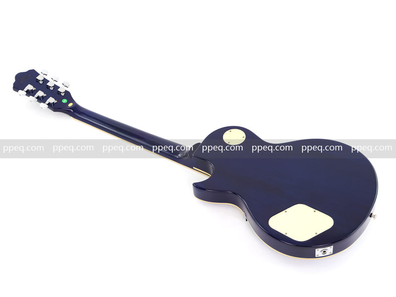 LP Style Electric Guitar with Modern Headstock & Blue Gloss Finish (YMZ-268)