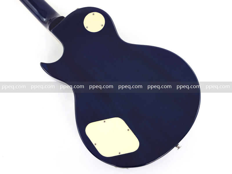 LP Style Electric Guitar with Modern Headstock & Blue Gloss Finish (YMZ-268)